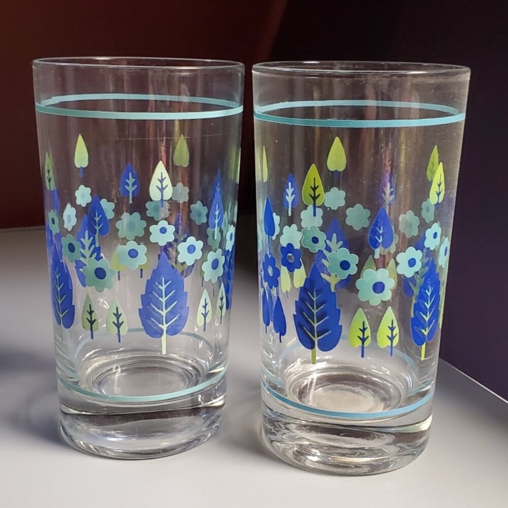 Vintage Marcrest Swiss Alpine Glassware Tumblers